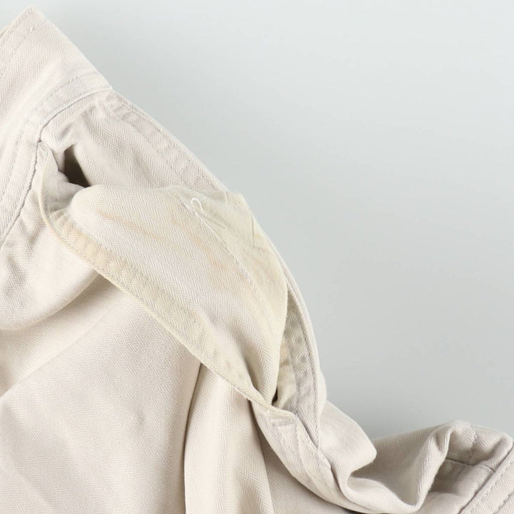 Ralph Lauren POLO SPORT herringbone military cargo pants, men's size W34 (approx.) cotton Beige type Vintage Second Hand