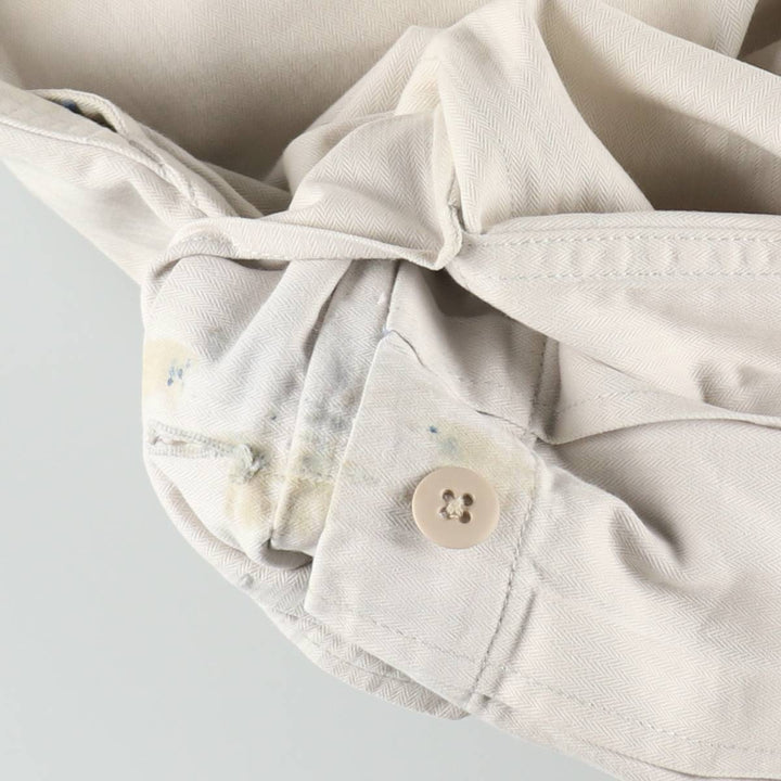 Ralph Lauren POLO SPORT herringbone military cargo pants, men's size W34 (approx.) cotton Beige type Vintage Second Hand