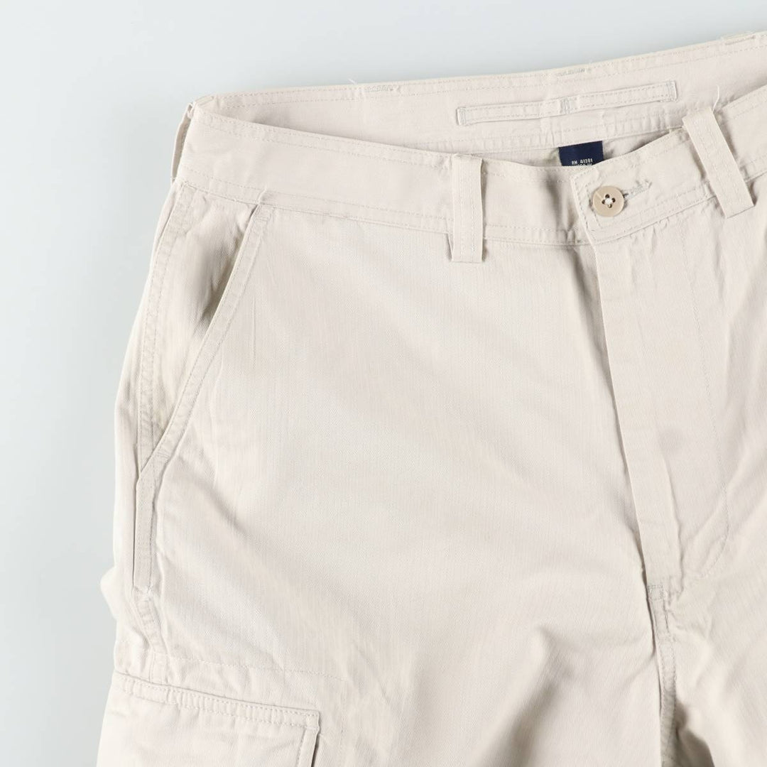 Ralph Lauren POLO SPORT herringbone military cargo pants, men's size W34 (approx.) cotton Beige type Vintage Second Hand