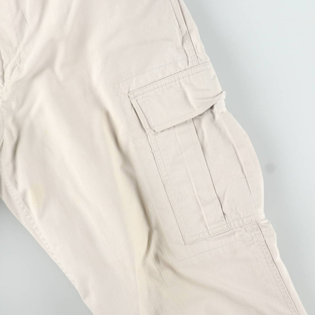 Ralph Lauren POLO SPORT herringbone military cargo pants, men's size W34 (approx.) cotton Beige type Vintage Second Hand