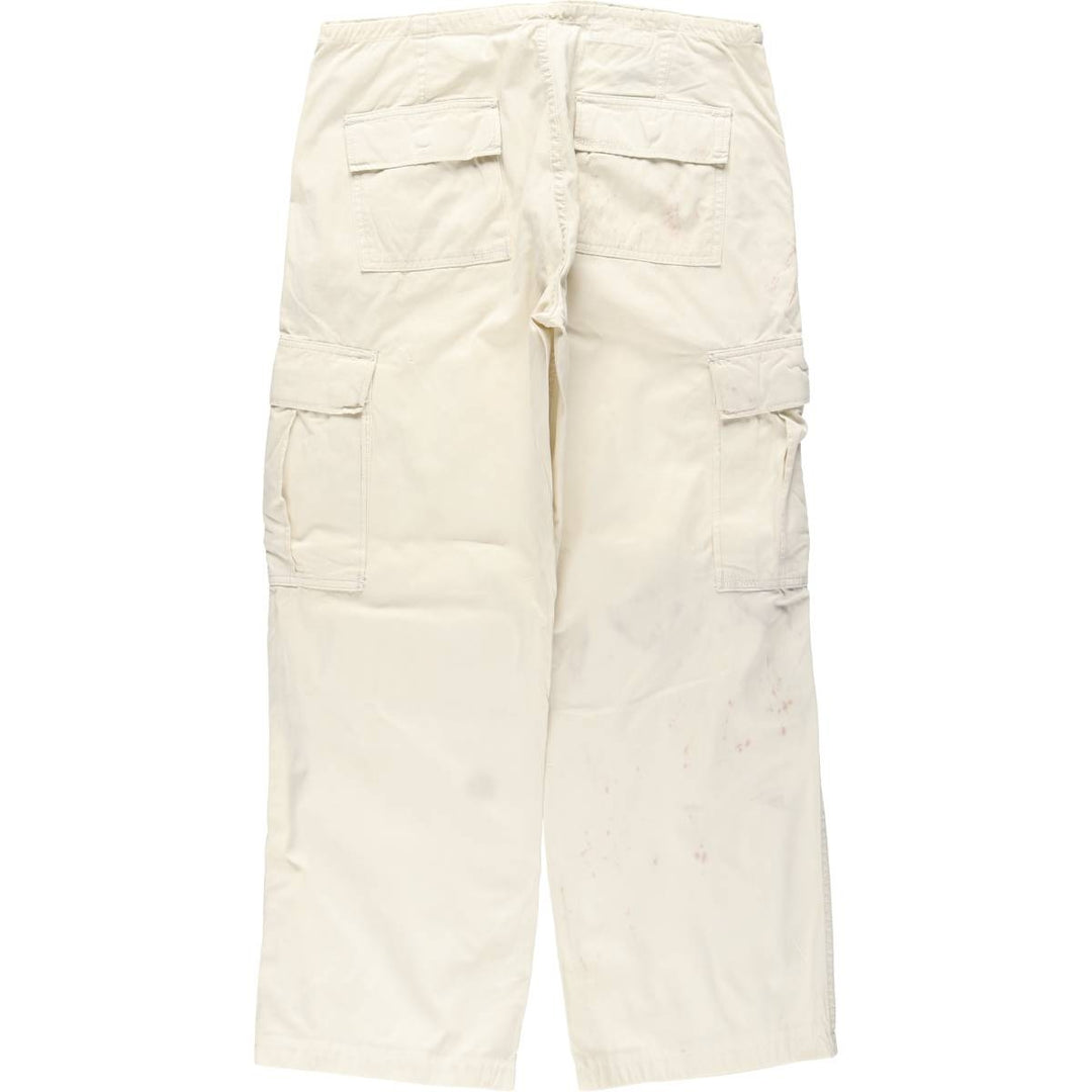 Ralph Lauren POLO JEANS COMPANY military cargo pants, men's size W33 (approx.) cotton pale white type Vintage Second Hand