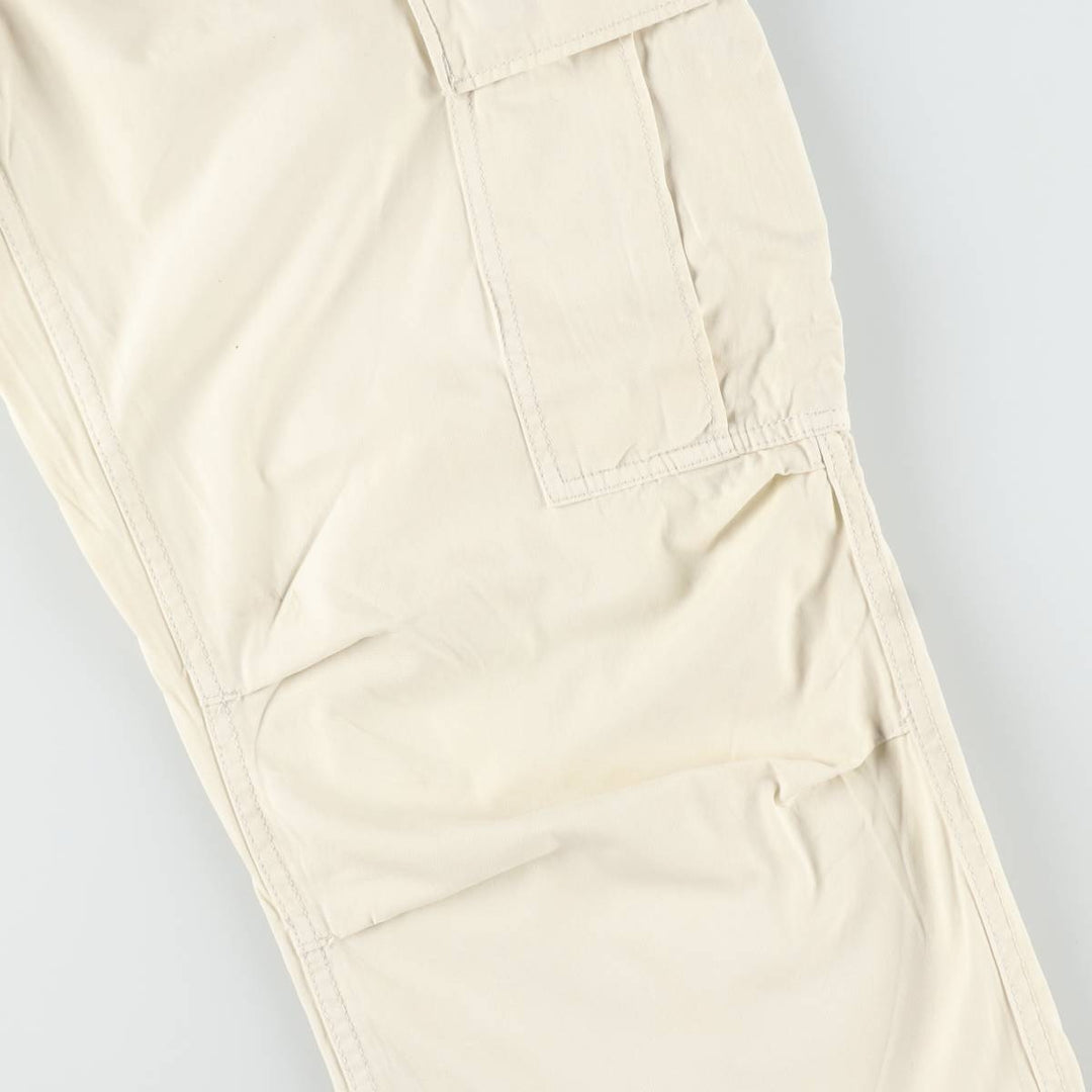 Ralph Lauren POLO JEANS COMPANY military cargo pants, men's size W33 (approx.) cotton pale white type Vintage Second Hand