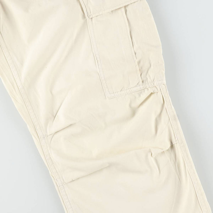 Ralph Lauren POLO JEANS COMPANY military cargo pants, men's size W33 (approx.) cotton pale white type Vintage Second Hand