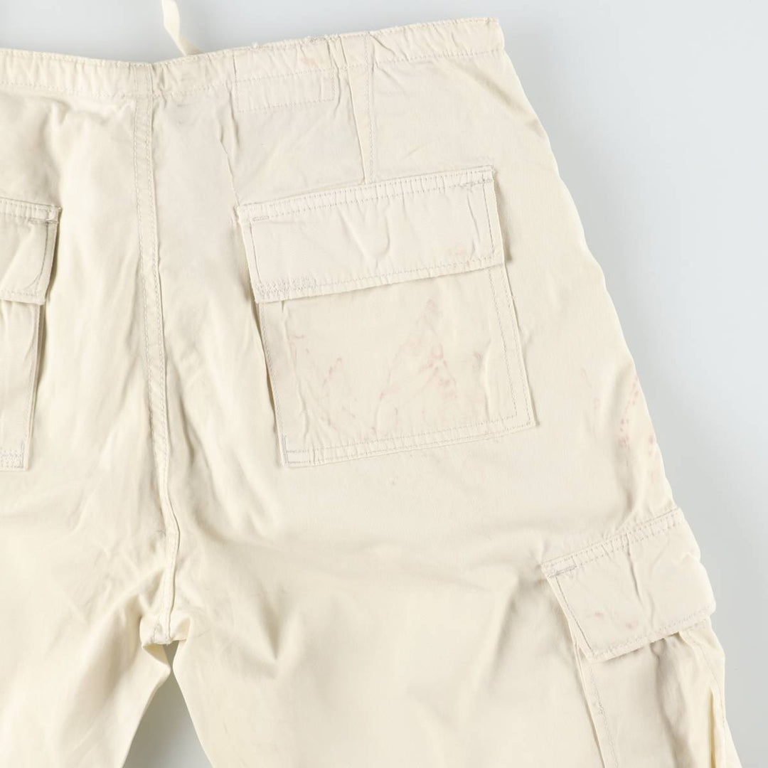 Ralph Lauren POLO JEANS COMPANY military cargo pants, men's size W33 (approx.) cotton pale white type Vintage Second Hand