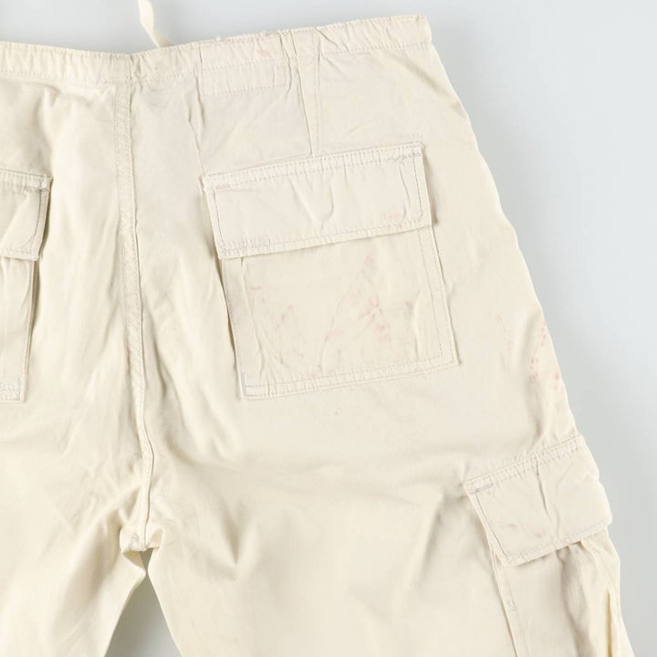 Ralph Lauren POLO JEANS COMPANY military cargo pants, men's size W33 (approx.) cotton pale white type Vintage Second Hand