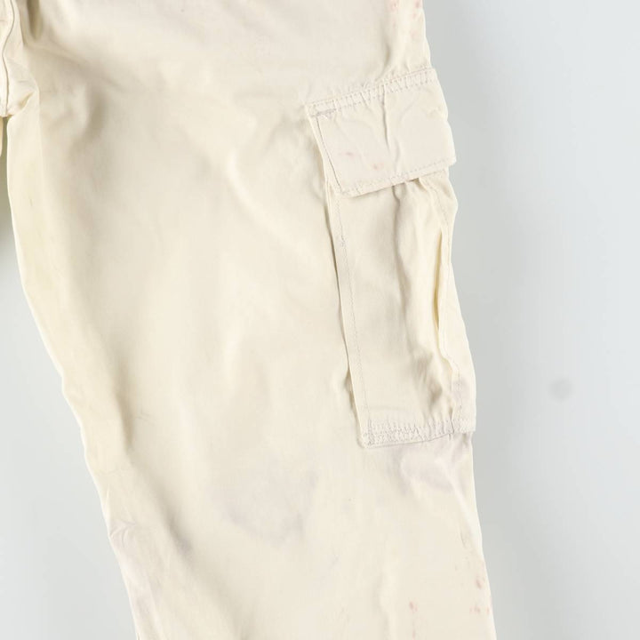 Ralph Lauren POLO JEANS COMPANY military cargo pants, men's size W33 (approx.) cotton pale white type Vintage Second Hand