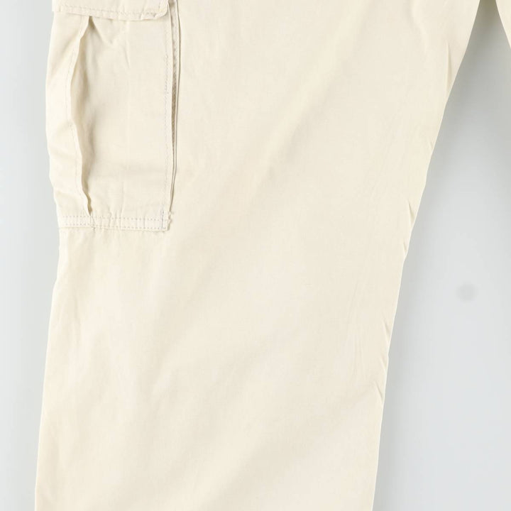 Ralph Lauren POLO JEANS COMPANY military cargo pants, men's size W33 (approx.) cotton pale white type Vintage Second Hand