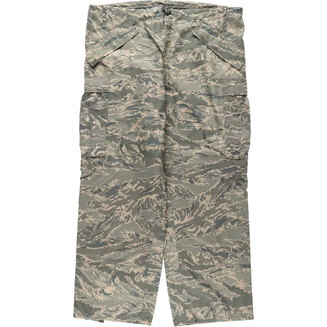 Camouflage Pattern ABU Digital Tiger Camo Military Cargo Pants Overpants Men's Size L (approx.) Nylon Khaki type Vintage Second Hand