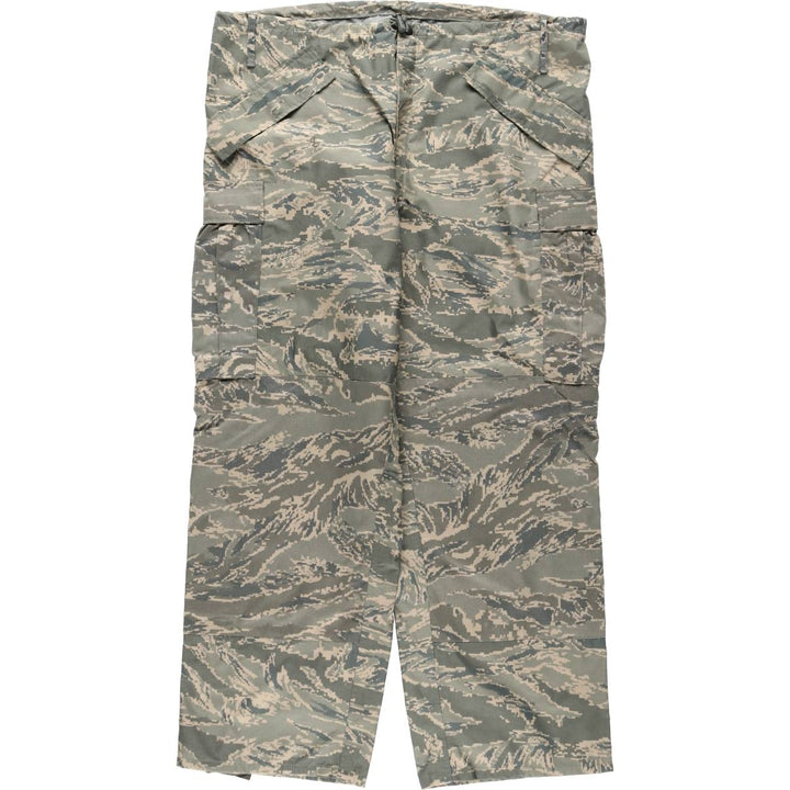 Camouflage Pattern ABU Digital Tiger Camo Military Cargo Pants Overpants Men's Size L (approx.) Nylon Khaki type Vintage Second Hand