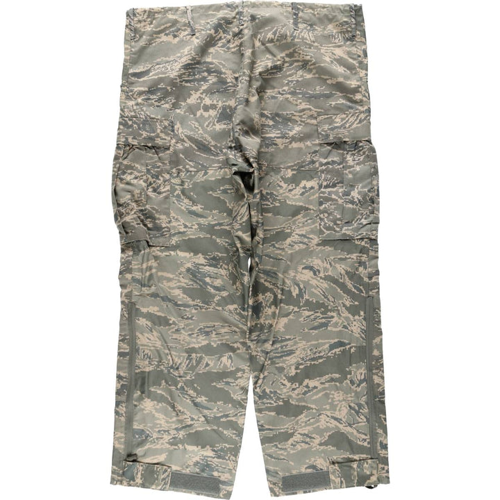 Camouflage Pattern ABU Digital Tiger Camo Military Cargo Pants Overpants Men's Size L (approx.) Nylon Khaki type Vintage Second Hand