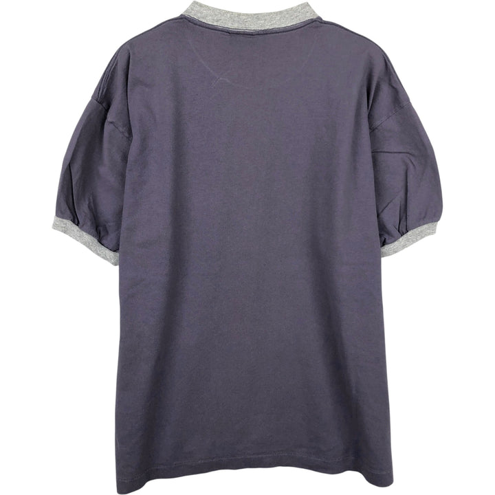 ~90'S BASIC EDITIONS Ringer T-shirt, Men's XL equivalent, Vintage unclear gray type Vintage Second Hand