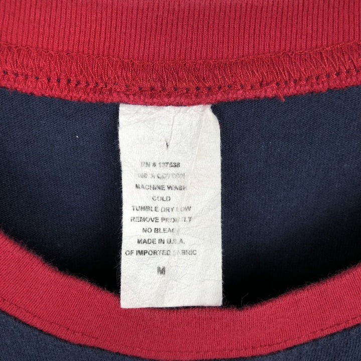 DAVID BOWIE Ringer T-Shirt, Made in USA, Men's Size M (equivalent), Band unclear navy blue type Vintage Second Hand