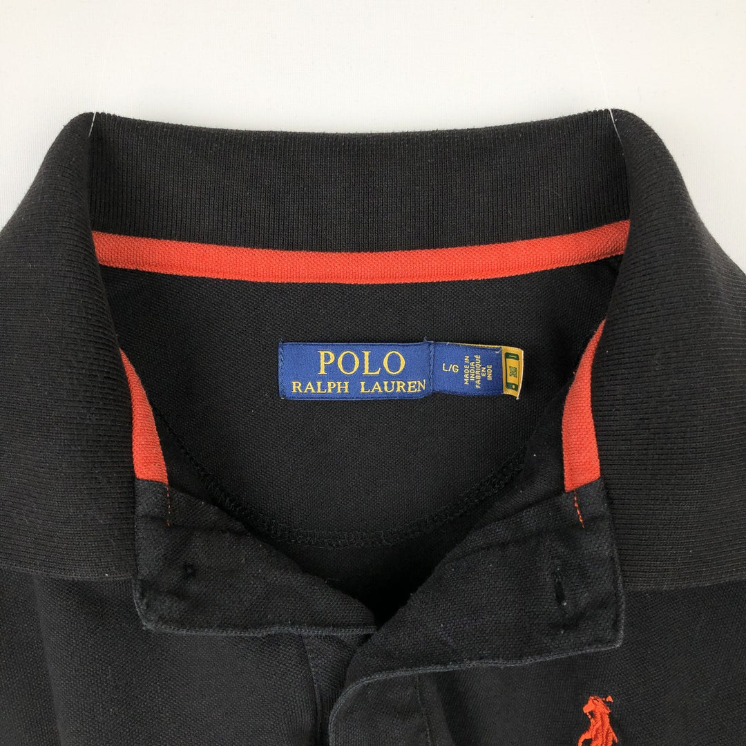 Ralph Lauren POLO RALPH LAUREN short sleeve polo shirt men's size L others black type Vintage Second Hand