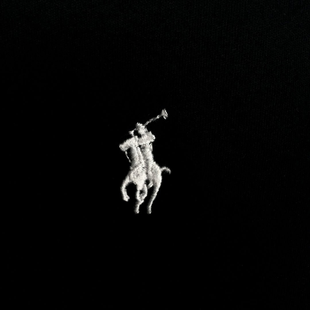 Ralph Lauren POLO RALPH LAUREN short sleeve polo shirt men's size L cotton black type Vintage Second Hand
