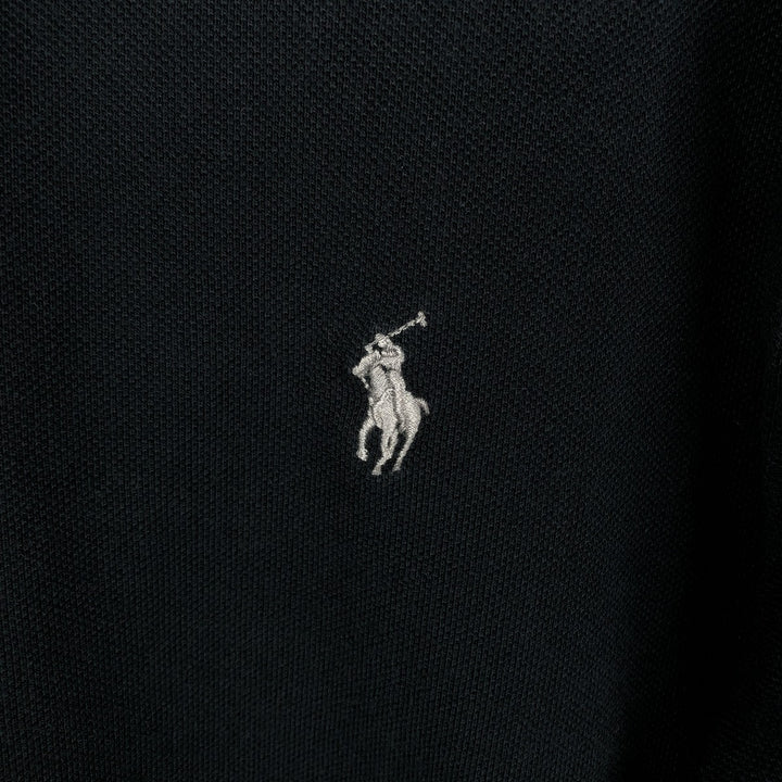 Ralph Lauren POLO RALPH LAUREN CUSTOM SLIM FIT short sleeve polo shirt men's size M cotton black type Vintage Second Hand