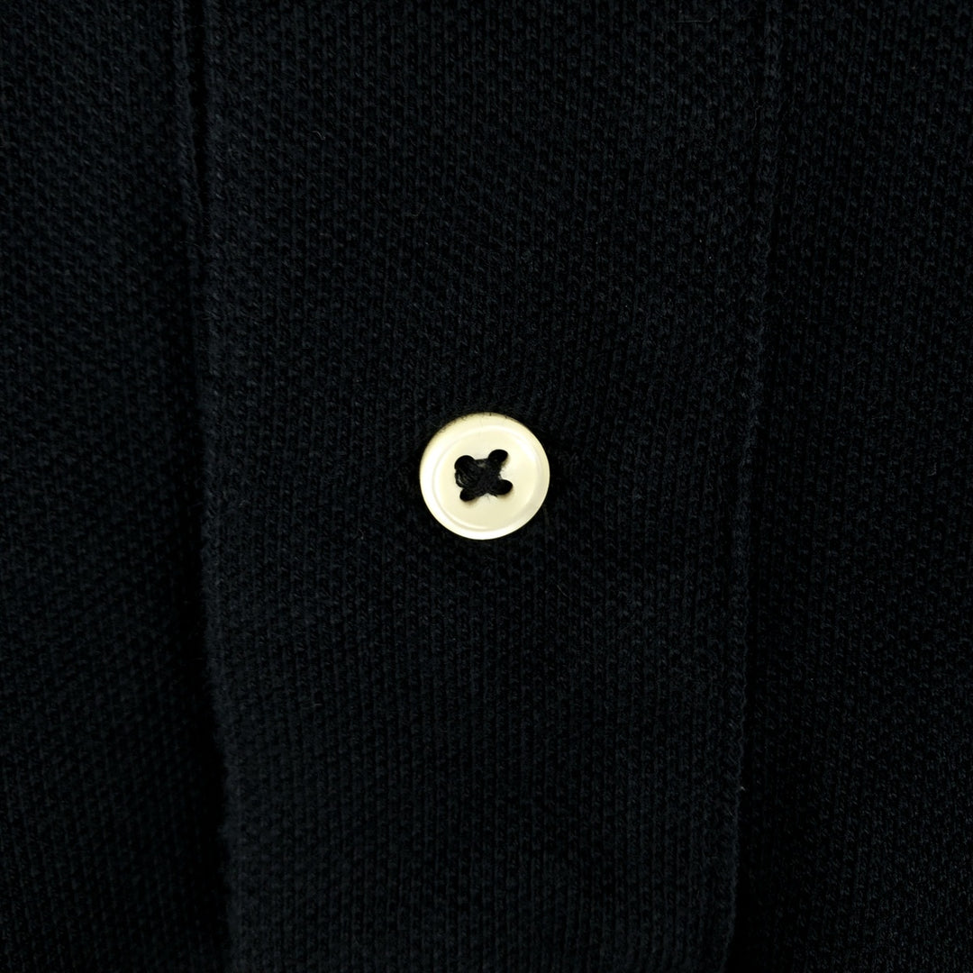 Ralph Lauren POLO RALPH LAUREN CUSTOM SLIM FIT short sleeve polo shirt men's size M cotton black type Vintage Second Hand