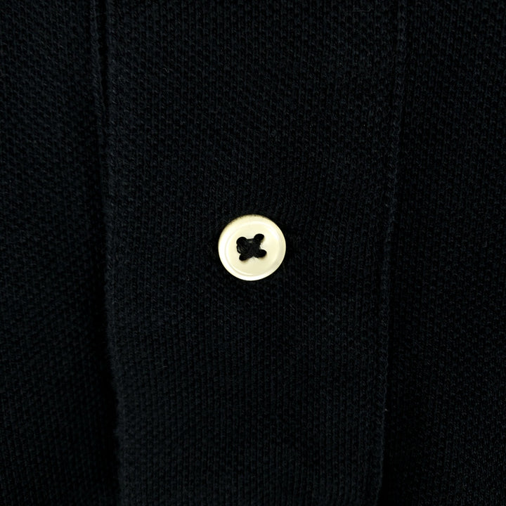 Ralph Lauren POLO RALPH LAUREN CUSTOM SLIM FIT short sleeve polo shirt men's size M cotton black type Vintage Second Hand
