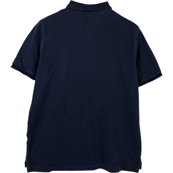 Ralph Lauren POLO RALPH LAUREN CUSTOM FIT short sleeve polo shirt men's M equivalent unclear navy blue type Vintage Second Hand