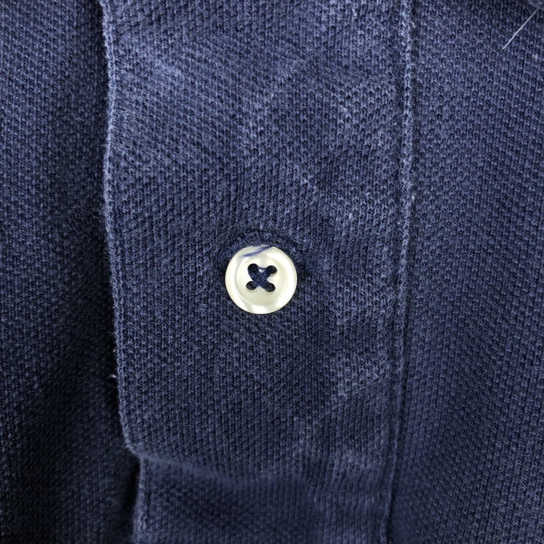 Ralph Lauren POLO RALPH LAUREN CUSTOM FIT short sleeve polo shirt men's M equivalent unclear navy blue type Vintage Second Hand