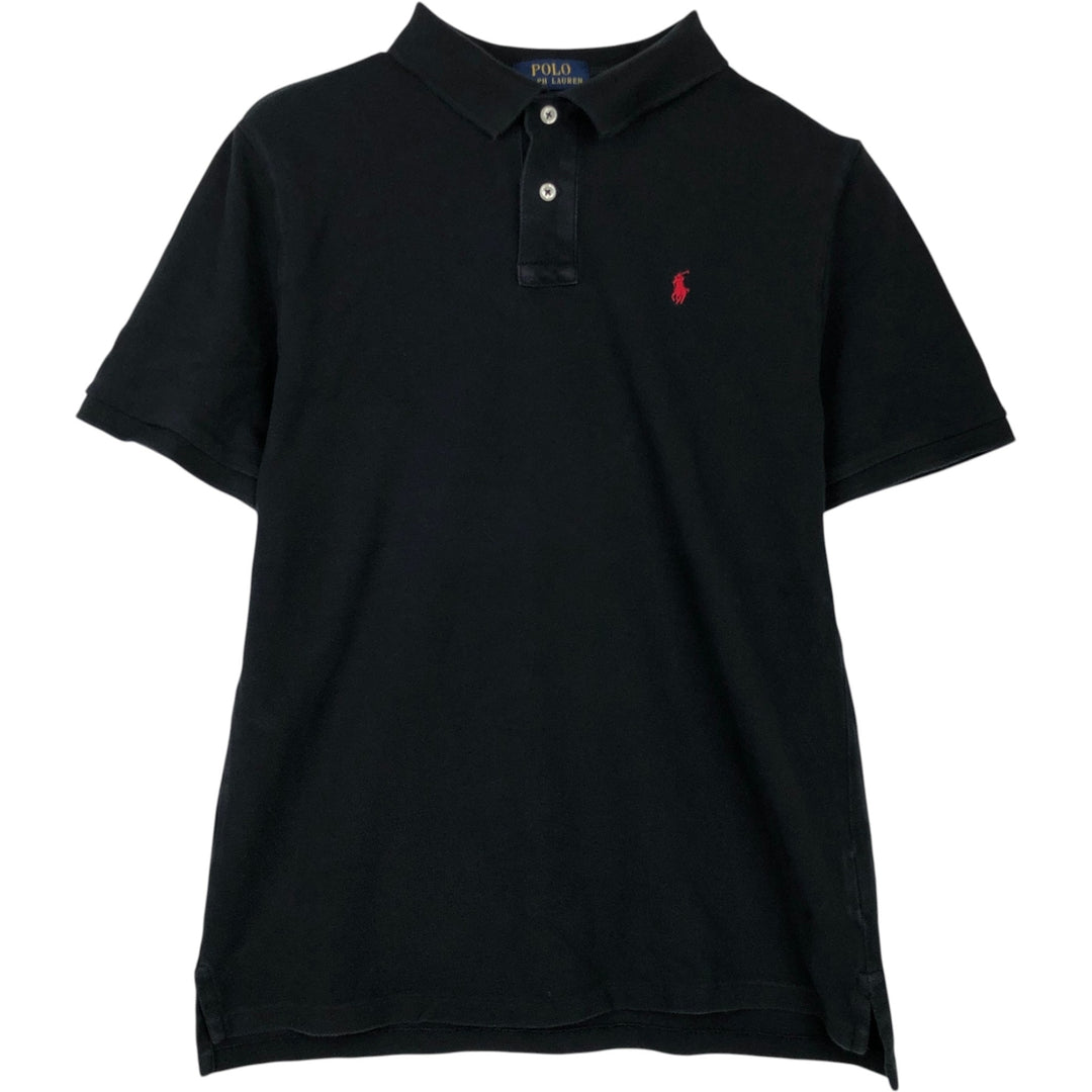Ralph Lauren POLO RALPH LAUREN short sleeve polo shirt men's XL equivalent cotton black type Vintage Second Hand