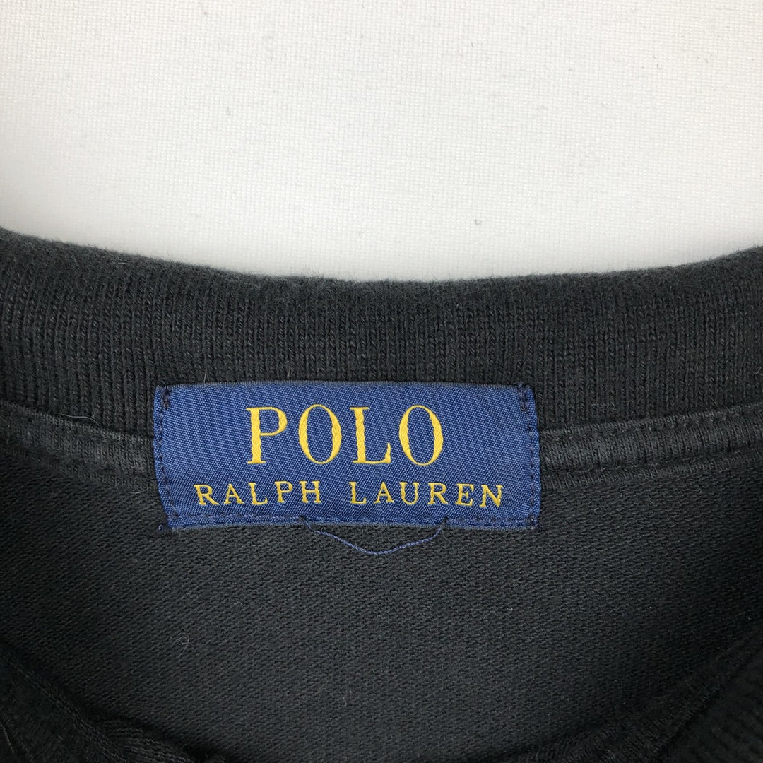 Ralph Lauren POLO RALPH LAUREN short sleeve polo shirt men's XL equivalent cotton black type Vintage Second Hand