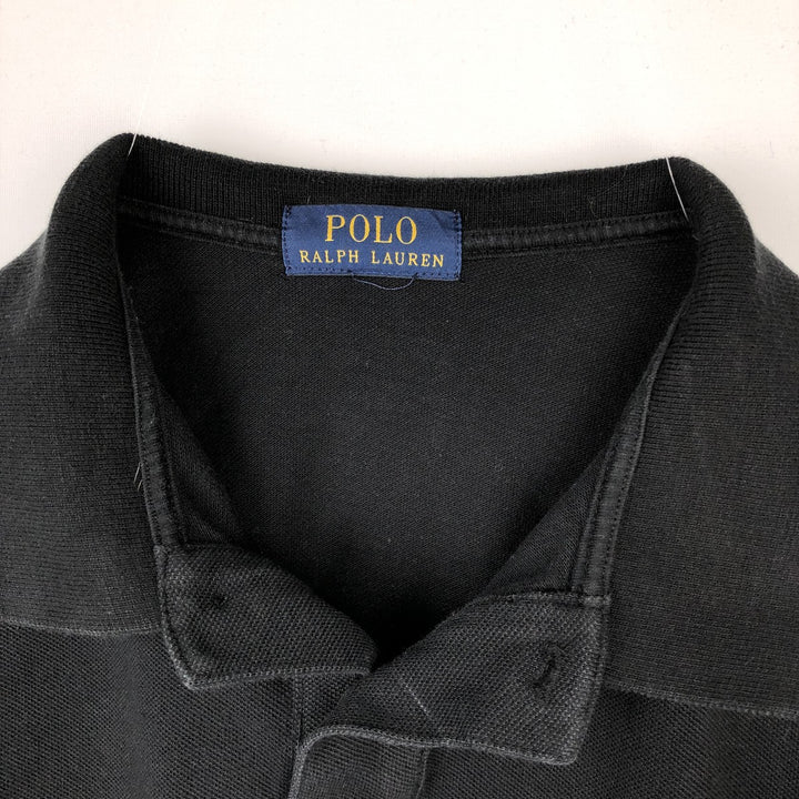 Ralph Lauren POLO RALPH LAUREN short sleeve polo shirt men's XL equivalent cotton black type Vintage Second Hand
