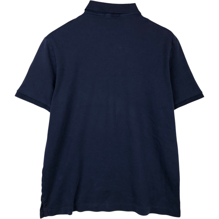 Ralph Lauren POLO RALPH LAUREN CLASSIC FIT short sleeve polo shirt, men's size M cotton navy blue type Vintage Second Hand