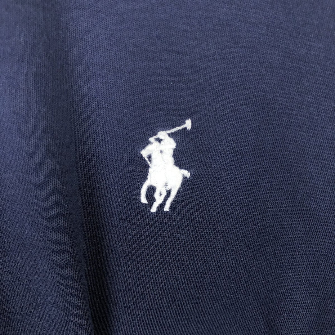 Ralph Lauren POLO RALPH LAUREN CLASSIC FIT short sleeve polo shirt, men's size M cotton navy blue type Vintage Second Hand