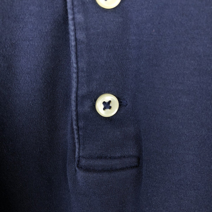 Ralph Lauren POLO RALPH LAUREN CLASSIC FIT short sleeve polo shirt, men's size M cotton navy blue type Vintage Second Hand