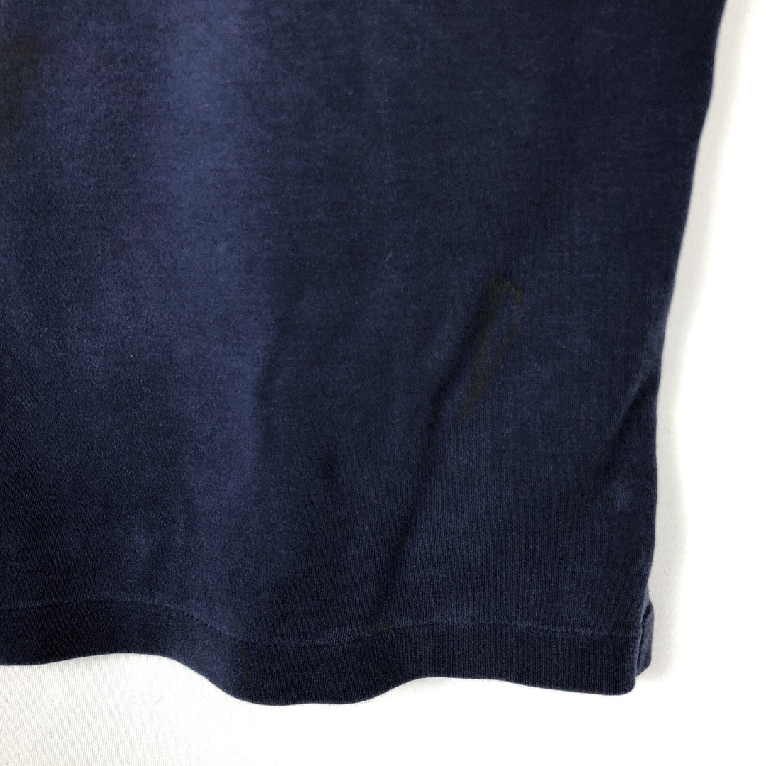 Ralph Lauren POLO RALPH LAUREN CLASSIC FIT short sleeve polo shirt, men's size M cotton navy blue type Vintage Second Hand