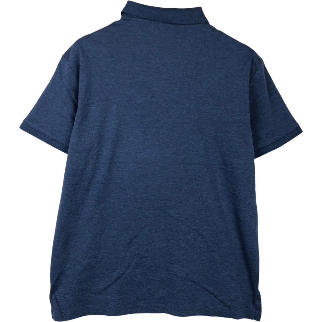 Ralph Lauren POLO RALPH LAUREN SLIM FIT short sleeve polo shirt, men's size L unclear blue type Vintage Second Hand