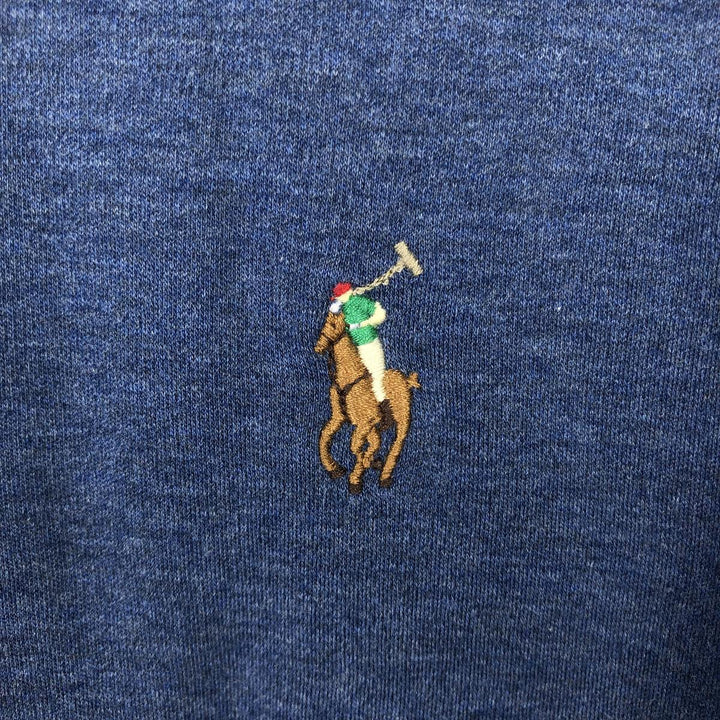 Ralph Lauren POLO RALPH LAUREN SLIM FIT short sleeve polo shirt, men's size L unclear blue type Vintage Second Hand