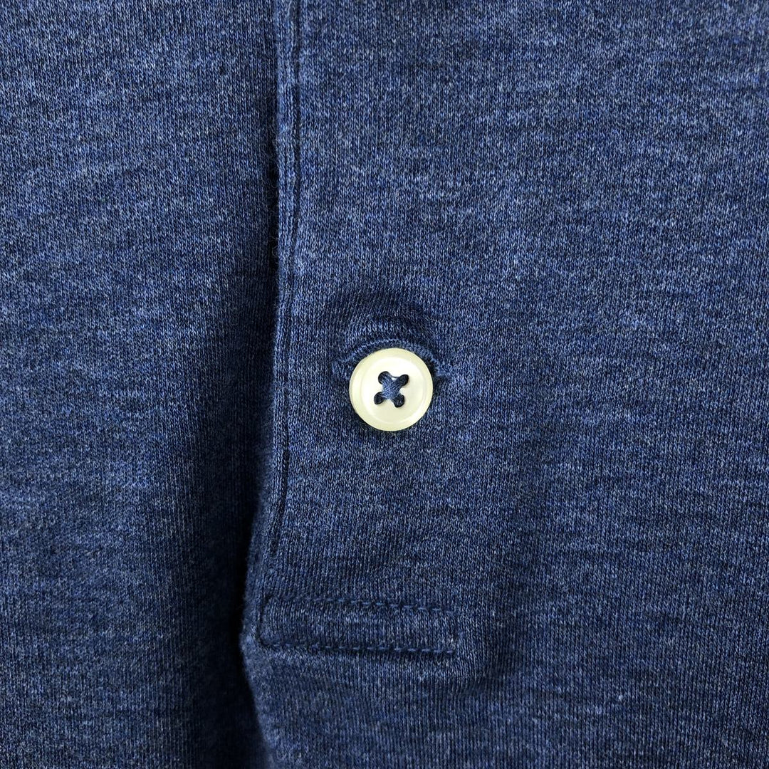Ralph Lauren POLO RALPH LAUREN SLIM FIT short sleeve polo shirt, men's size L unclear blue type Vintage Second Hand
