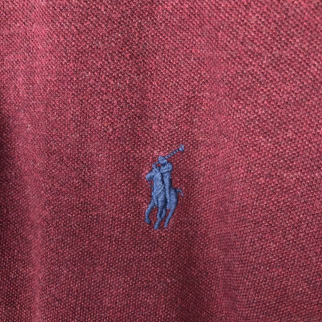 Ralph Lauren POLO RALPH LAUREN CLASSIC FIT short sleeve polo shirt men's XL equivalent cotton Red type red-purple Vintage Second Hand