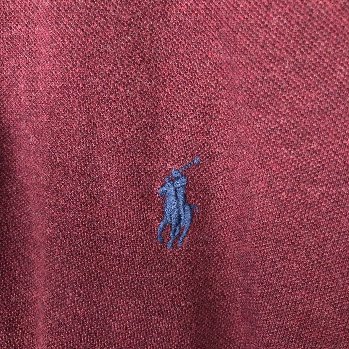 Ralph Lauren POLO RALPH LAUREN CLASSIC FIT short sleeve polo shirt men's XL equivalent cotton Red type red-purple Vintage Second Hand