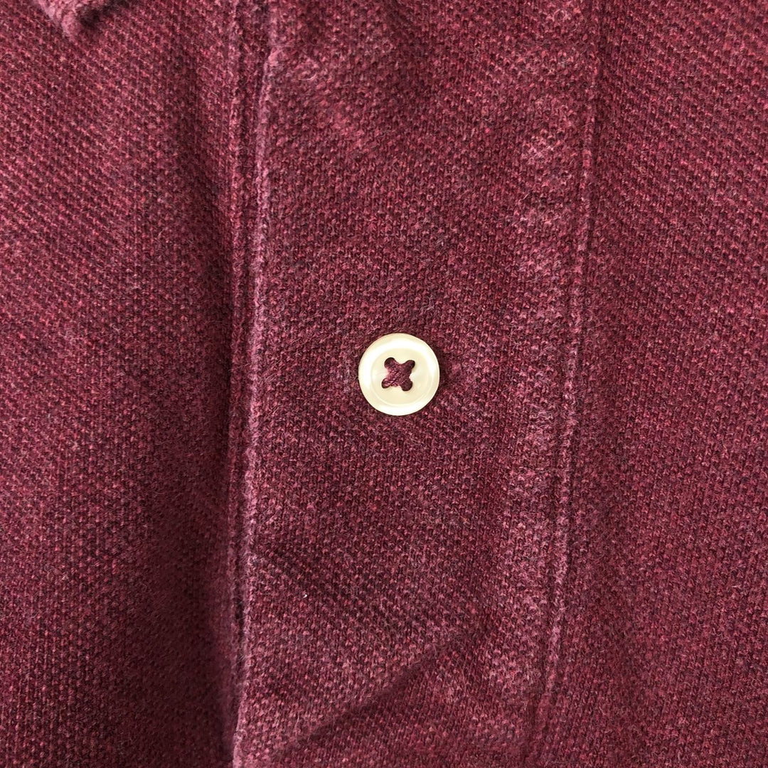 Ralph Lauren POLO RALPH LAUREN CLASSIC FIT short sleeve polo shirt men's XL equivalent cotton Red type red-purple Vintage Second Hand