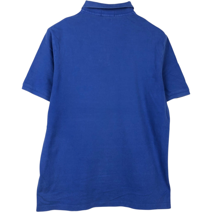 Ralph Lauren POLO RALPH LAUREN CUSTOM FIT short sleeve polo shirt men's size L cotton blue type Vintage Second Hand