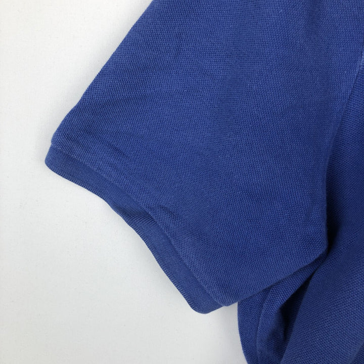 Ralph Lauren POLO RALPH LAUREN CUSTOM FIT short sleeve polo shirt men's size L cotton blue type Vintage Second Hand