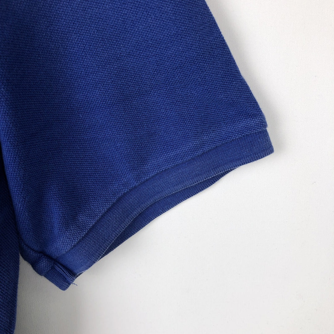 Ralph Lauren POLO RALPH LAUREN CUSTOM FIT short sleeve polo shirt men's size L cotton blue type Vintage Second Hand