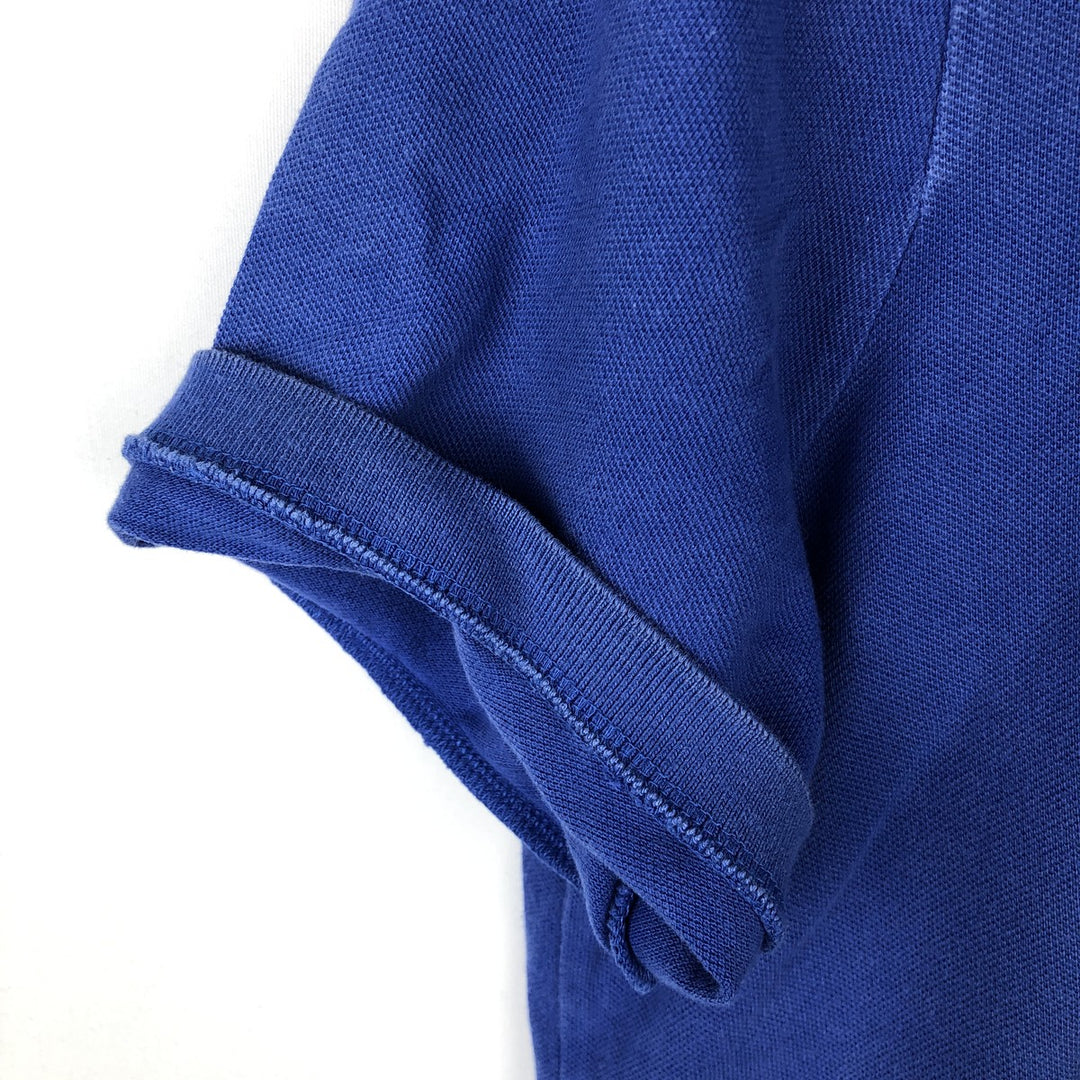 Ralph Lauren POLO RALPH LAUREN CUSTOM FIT short sleeve polo shirt men's size L cotton blue type Vintage Second Hand