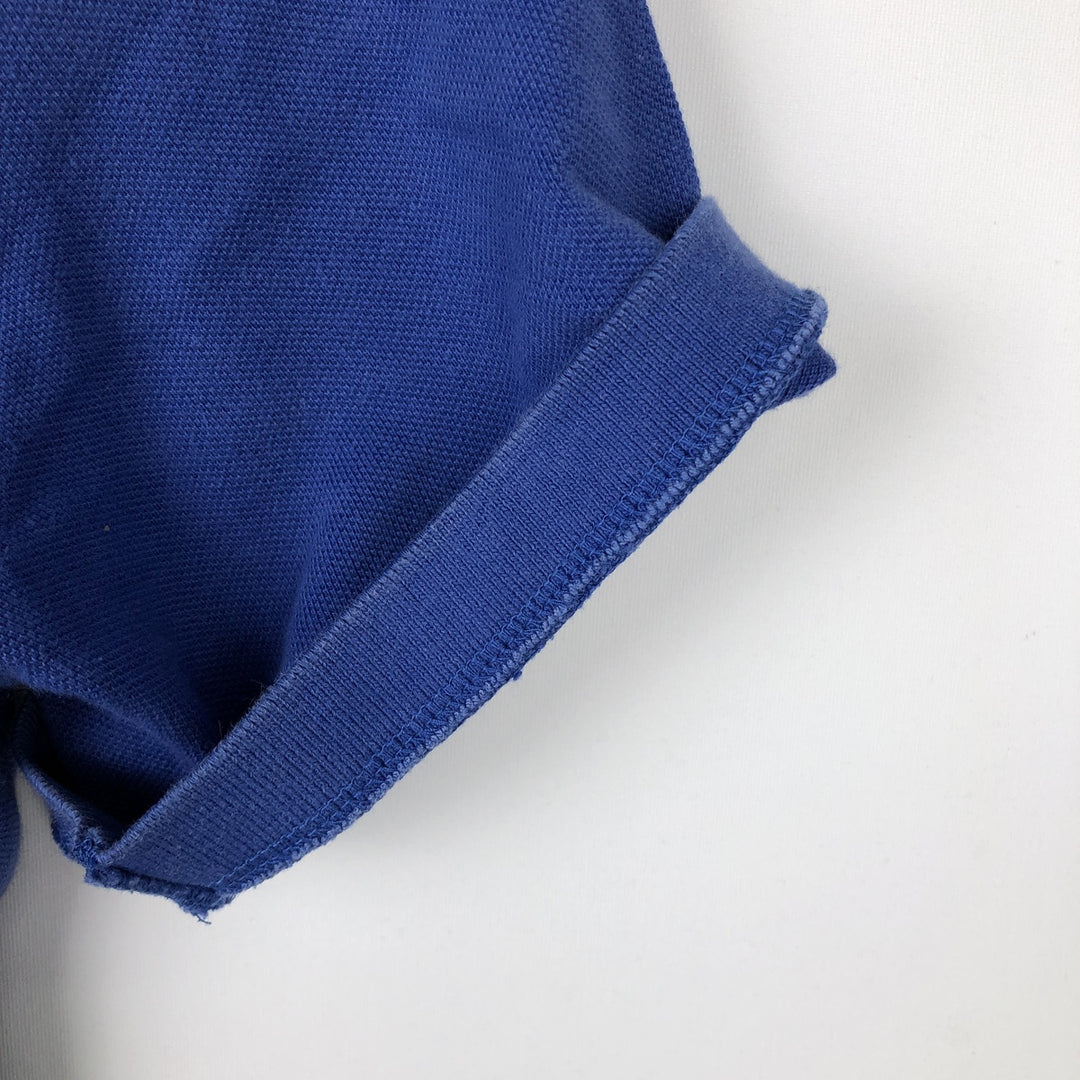 Ralph Lauren POLO RALPH LAUREN CUSTOM FIT short sleeve polo shirt men's size L cotton blue type Vintage Second Hand