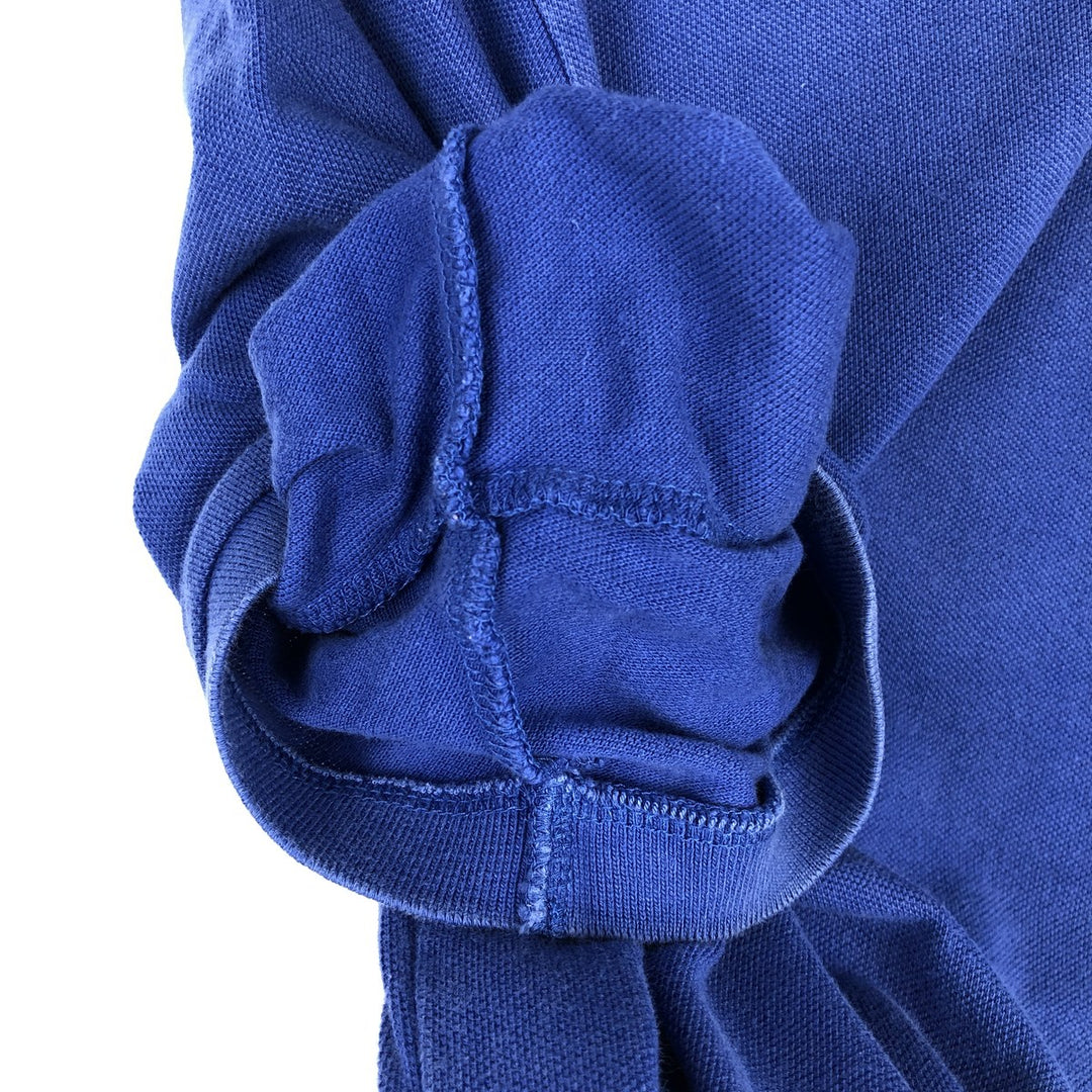 Ralph Lauren POLO RALPH LAUREN CUSTOM FIT short sleeve polo shirt men's size L cotton blue type Vintage Second Hand