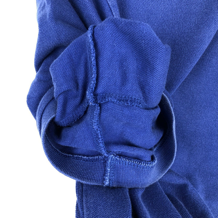 Ralph Lauren POLO RALPH LAUREN CUSTOM FIT short sleeve polo shirt men's size L cotton blue type Vintage Second Hand