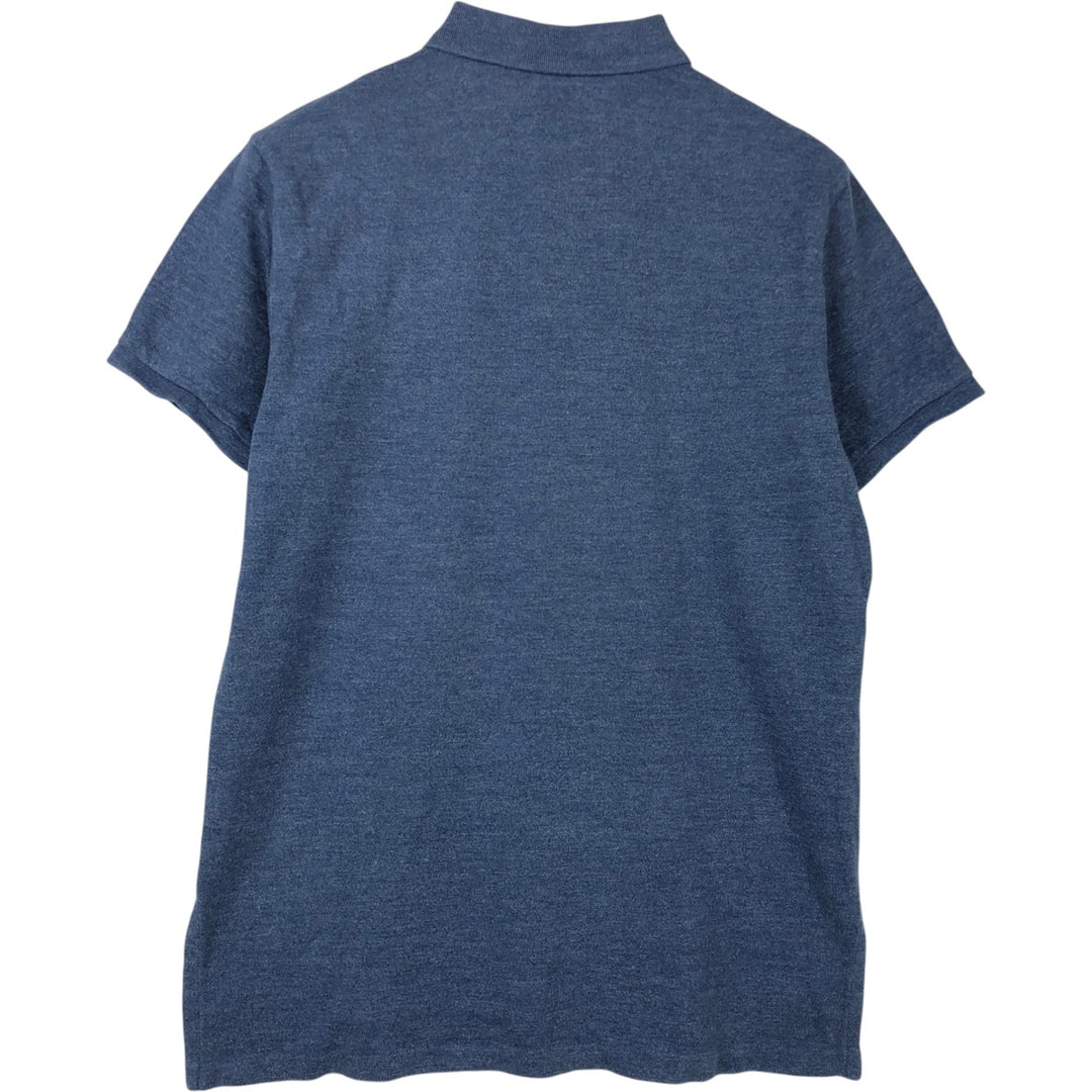 Ralph Lauren POLO RALPH LAUREN CUSTOM FIT short sleeve polo shirt men's size L cotton Blue type light blue Vintage Second Hand