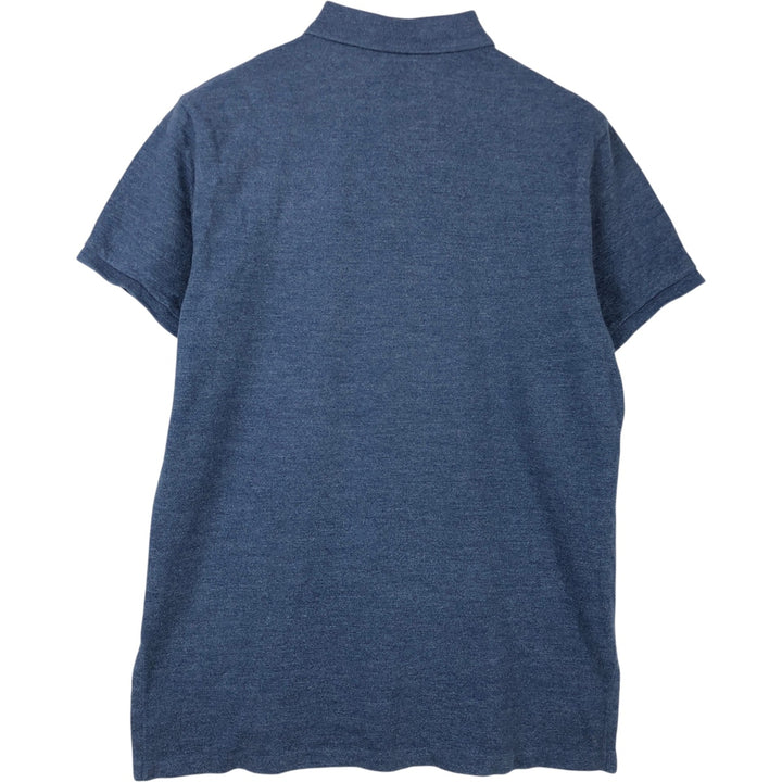 Ralph Lauren POLO RALPH LAUREN CUSTOM FIT short sleeve polo shirt men's size L cotton Blue type light blue Vintage Second Hand