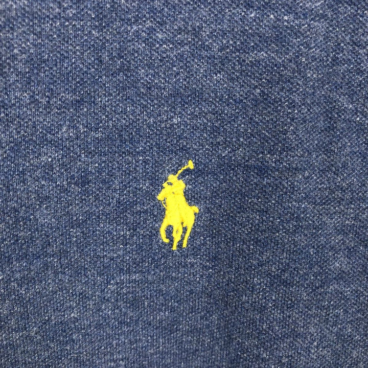 Ralph Lauren POLO RALPH LAUREN CUSTOM FIT short sleeve polo shirt men's size L cotton Blue type light blue Vintage Second Hand