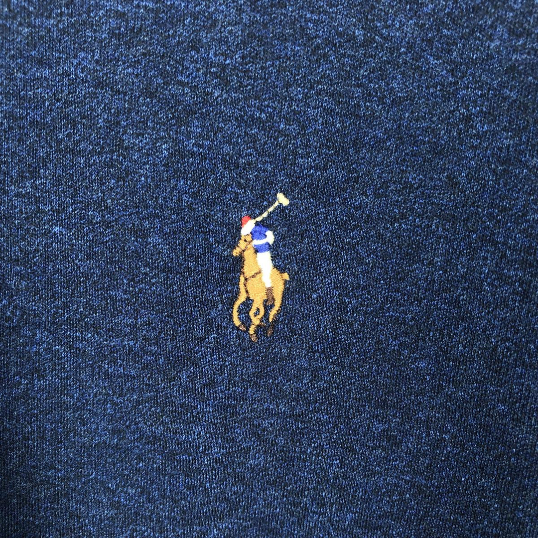 Ralph Lauren POLO RALPH LAUREN CUSTOM SLIM FIT short sleeve polo shirt men's XL equivalent unclear navy blue type Vintage Second Hand
