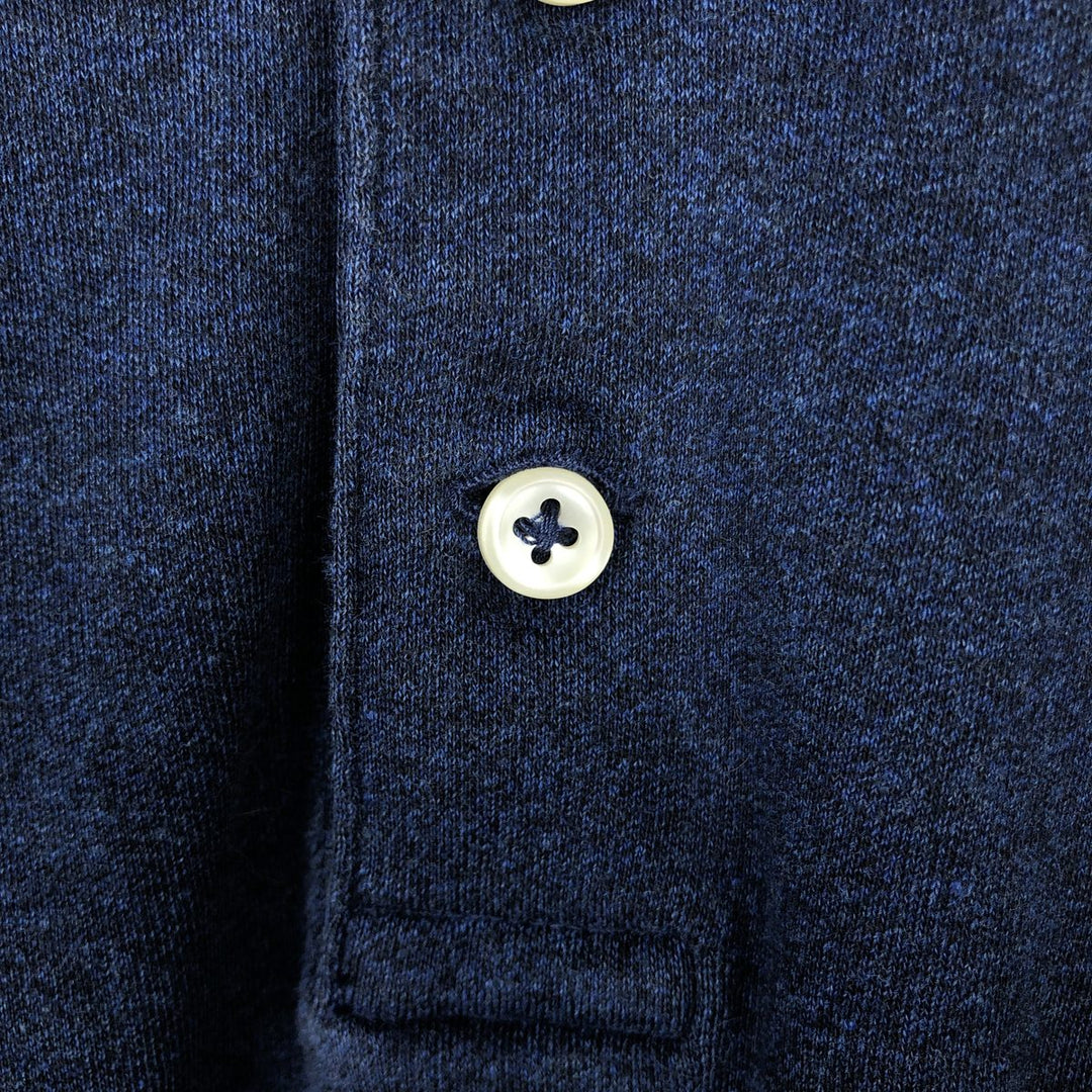Ralph Lauren POLO RALPH LAUREN CUSTOM SLIM FIT short sleeve polo shirt men's XL equivalent unclear navy blue type Vintage Second Hand