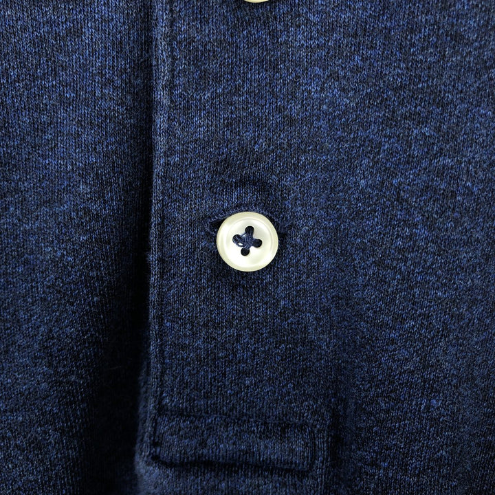 Ralph Lauren POLO RALPH LAUREN CUSTOM SLIM FIT short sleeve polo shirt men's XL equivalent unclear navy blue type Vintage Second Hand