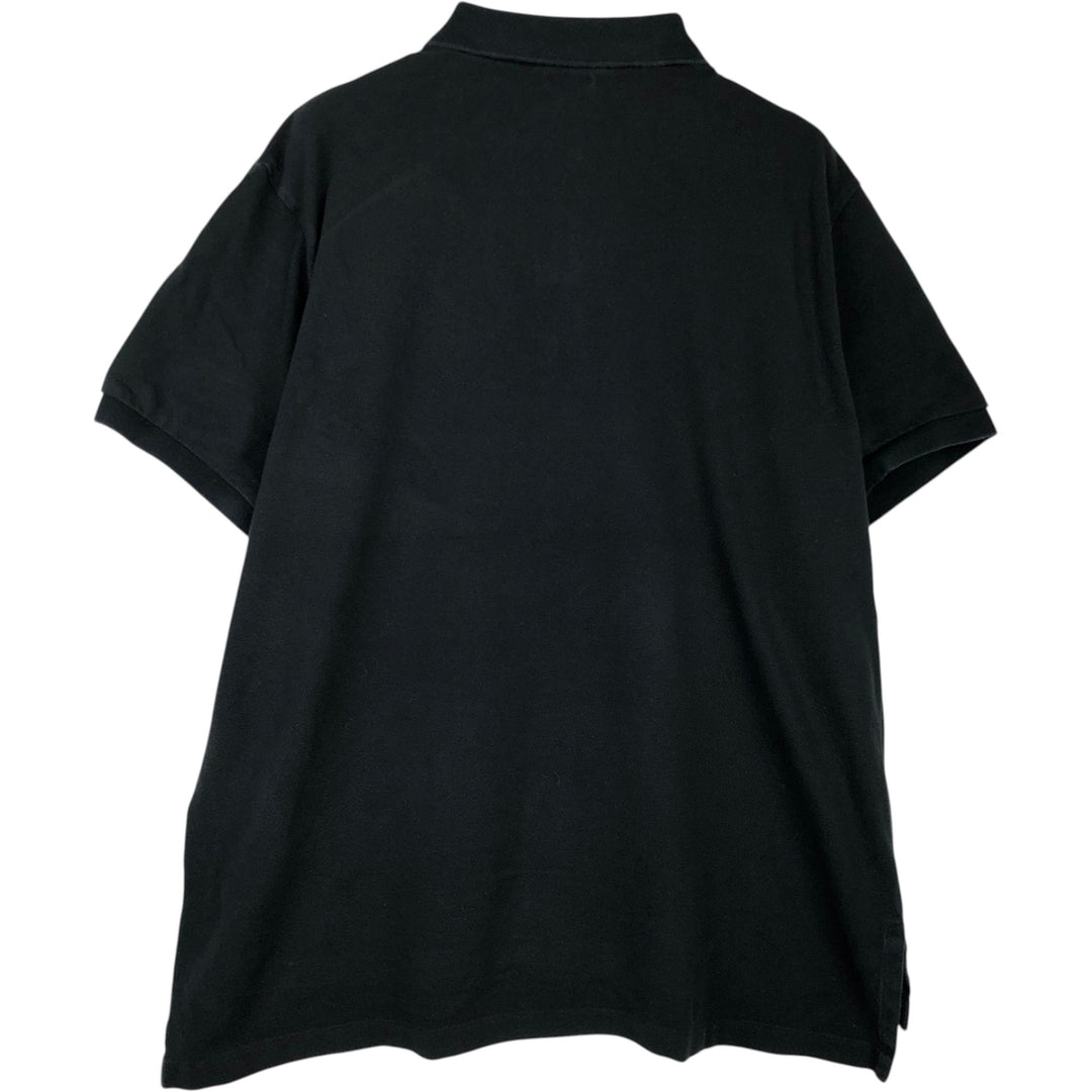 Ralph Lauren POLO RALPH LAUREN CUSTOM FIT short sleeve polo shirt men's XXL equivalent cotton black type Vintage Second Hand